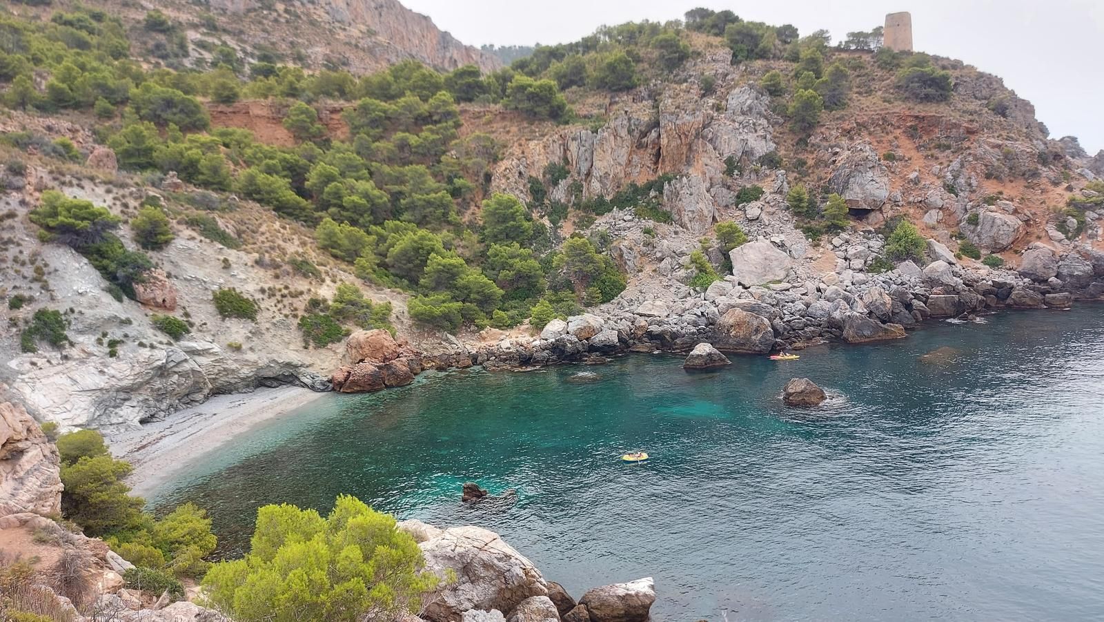 Vista de Cala de la Doncella