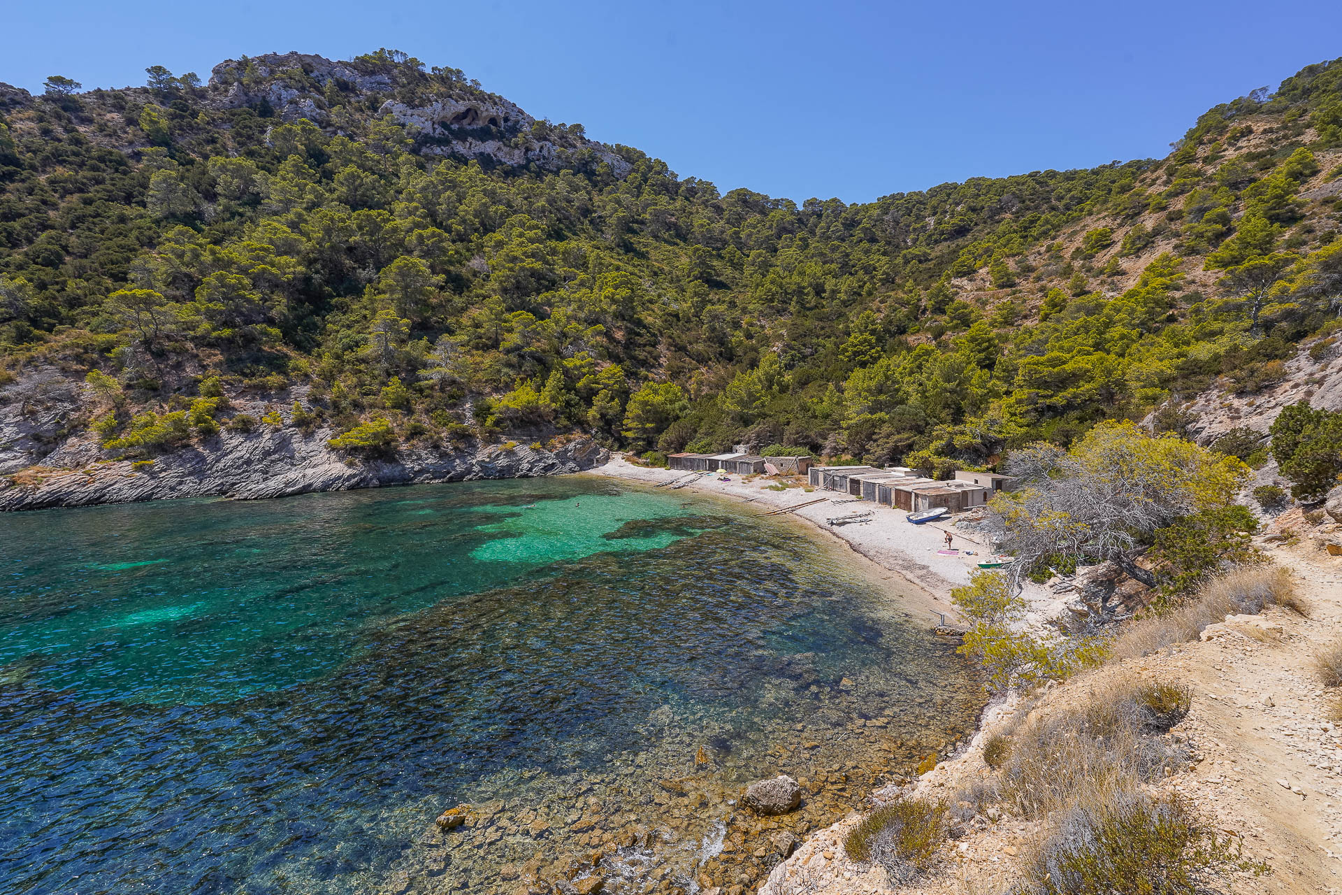 Vista de Cala Llentrisca